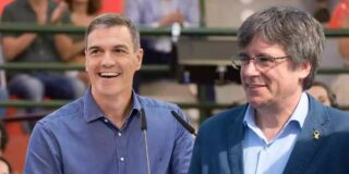 Pedro Sánchez y Carles Puigdemont.