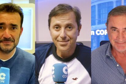 Juanma Castaño, Paco González y Carlos Herrera.