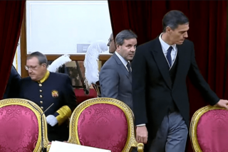 Pedro Sánchez en la Jura de la Constitución de la Princesa Leonor