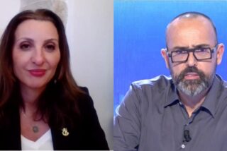 Fleur Hassan-Nahoum y Risto Mejide.