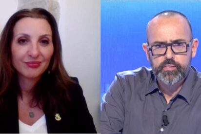 Fleur Hassan-Nahoum y Risto Mejide.