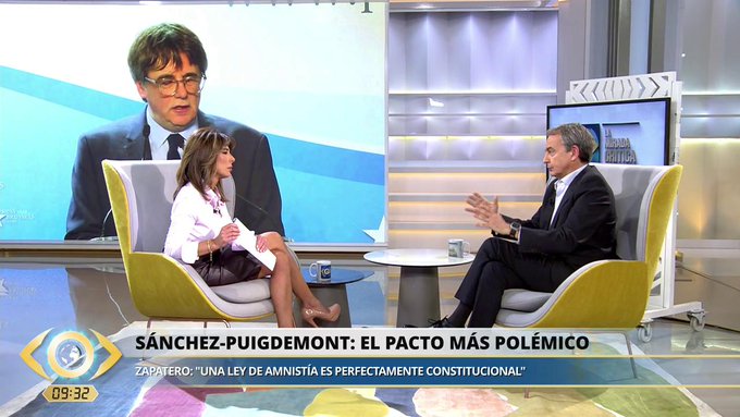 Ana Terradillos y José Luis Rodríguez Zapatero