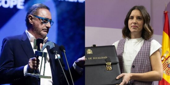 Carlos Herrera e Irene Montero.