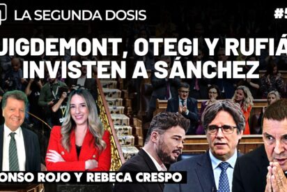 Gabriel Rufi&aacute;n, Carles Puigdemont y Arnaldo Otegi