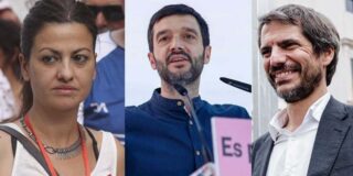 Sira Rego, Pablo Bustinduy y Ernest Urtasun