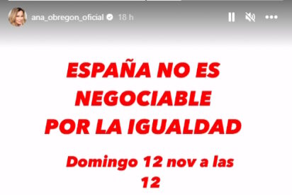 Publicación de Ana Obregón en Instagram. 