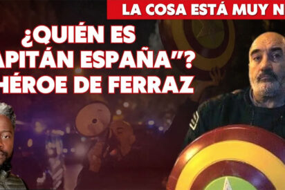 &iquest;Qui&eacute;n es 'Capit&aacute;n Espa&ntilde;a'? El h&eacute;roe de Ferraz: "Llevo el escudo para proteger a Abascal..."