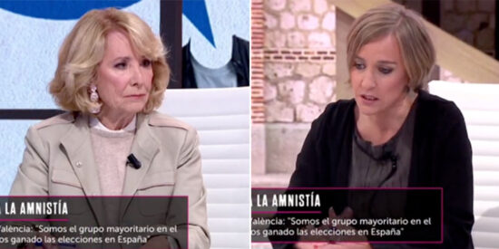 Esperanza Aguirre y Tania Sánchez. 