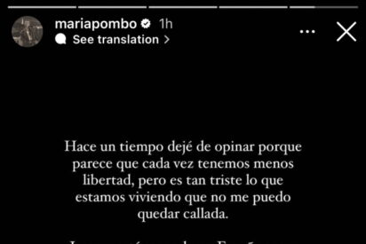 Comentario de María Pombo. 