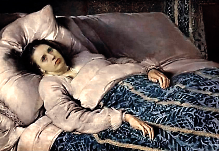 Óleo sobre lienzo: ´La agoníe de la Marquese de Chepatui´