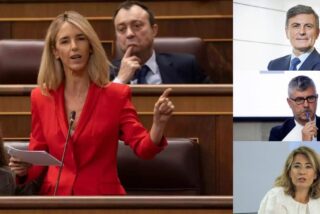 Cayetana &Aacute;lvarez de Toledo y tres de los nuevos enchufados del PSOE en empresas p&uacute;blicas.