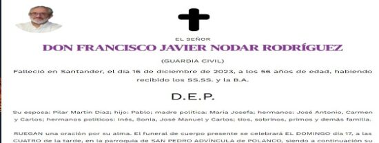 En recuerdo de nuestro compa&ntilde;ero Javier Nodar.