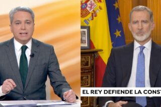 Vicente Vallés y el Rey Felipe VI.