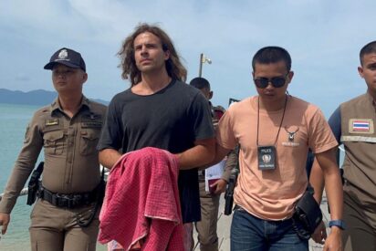 Daniel Sancho detenido por la polic&iacute;a tailandesa. 