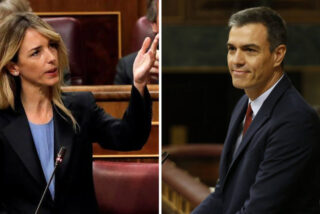Cayetana &Aacute;lvarez de Toledo y Pedro S&aacute;nchez.