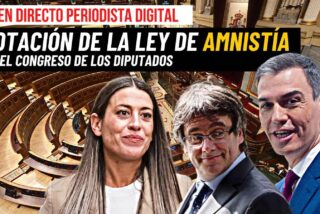 Miriam Nogueras, Carles Puigdemont y Pedro S&aacute;nchez.