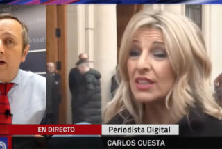Carlos Cuesta y Yolanda D&iacute;az. 