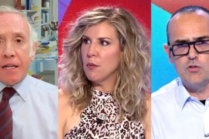 Eduardo Inda, Ver&oacute;nica Fumanal y Risto Mejide.