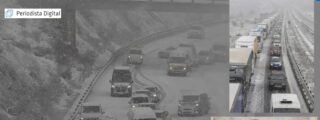 La borrasca de nieve atasca las carreteras españolas y el ministro Puente no aparece