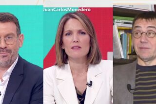Marc Sala, Silvia Intxaurrondo y Juan Carlos Monedero.