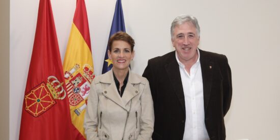 Mar&iacute;a Chivite y Joseba Asir&oacute;n.