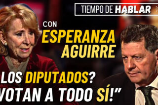 Esperanza Aguirre con Alfonso Rojo; errores de la derecha y la verdadera soluci&oacute;n para acabar con S&aacute;nchez