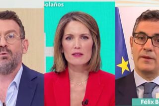 Marc Sala, Silvia Intxaurrondo y F&eacute;lix Bola&ntilde;os.