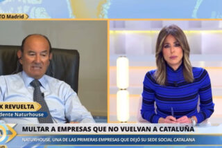 F&eacute;lix Revuelta (Naturhouse), contundente en Telecinco sobre las amenazas de la banda de Puigdemont a las empresas