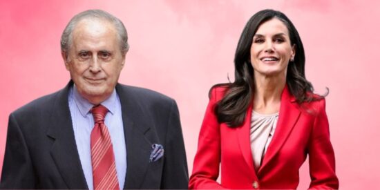 Jaime Pe&ntilde;afiel y la Reina Letizia. 