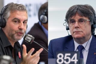Carlos Alsina y Carles Puigdemont.