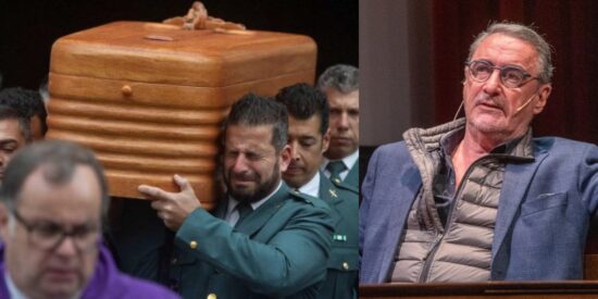 El funeral por uno de los guardias civiles asesinados en Barbate y Carlos Herrera.