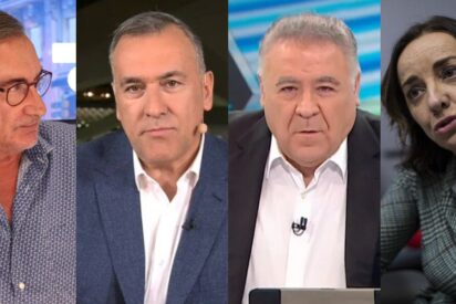 Carlos Herrera, Xabier Fortes, Antonio García Ferreras y Pepa Bueno.