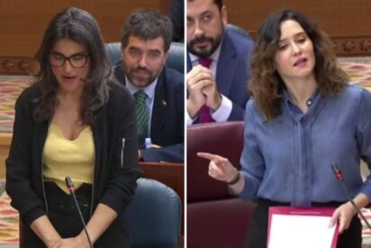 Ayuso deja sin respuesta a Manuela Bergerot por sus bulos: &ldquo;Sigan por ese camino y van a quedar como el pato, patas parriba&rdquo;