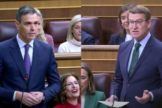 Pedro S&aacute;nchez y Alberto N&uacute;&ntilde;ez Feij&oacute;o.
