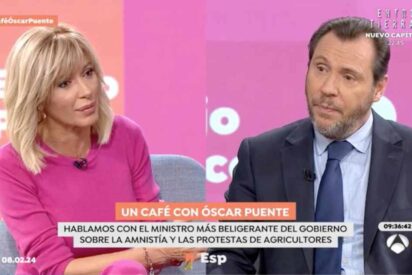 Susanna Griso y &Oacute;scar Puente.