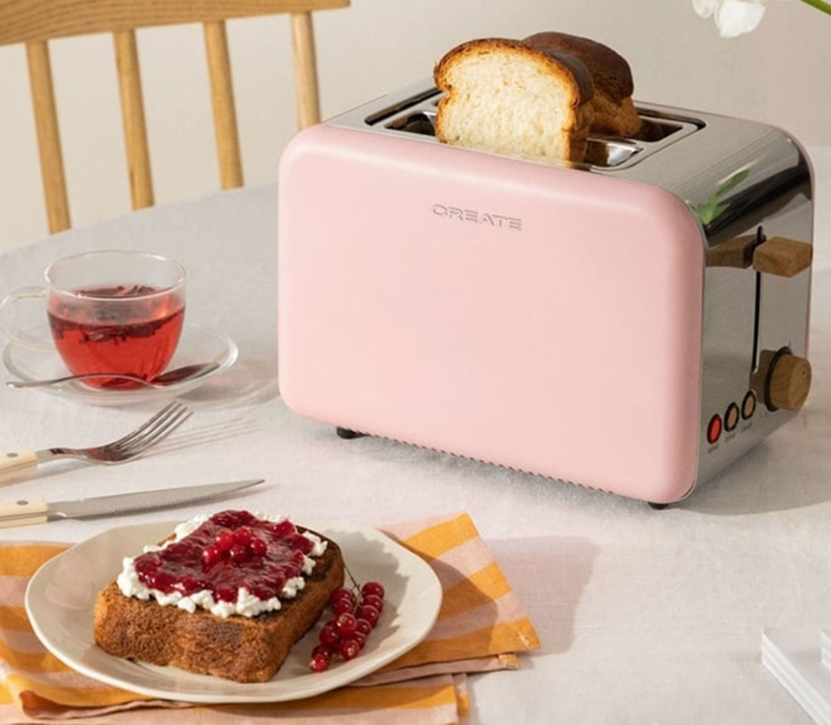 Tostadora rosa