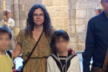 La víctima y los menores. 