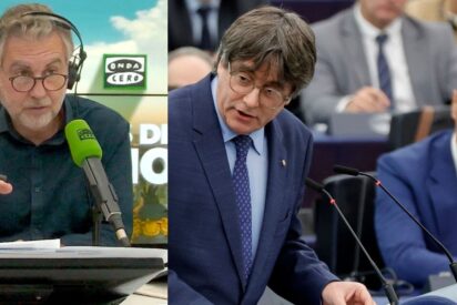 Carlos Alsina, Carles Puigdemont y Pedro S&aacute;nchez.