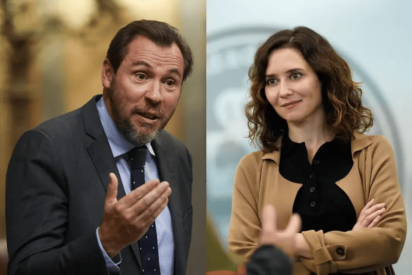 &Oacute;scar Puente e Isabel D&iacute;az Ayuso.