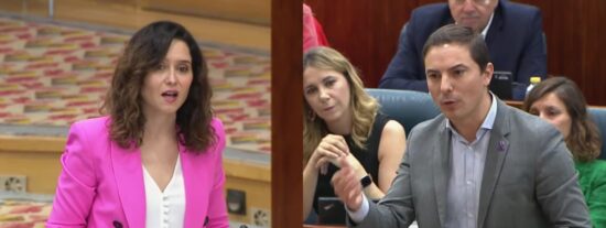 Isabel D&iacute;az Ayuso y Juan Lobato.