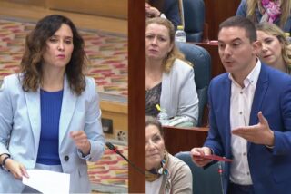 Isabel D&iacute;az Ayuso y Juan Lobato.