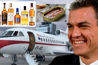 El Gobierno gasta 250.000 € en un nuevo contrato para servir whisky, ginebra y anchoas en el Falcon