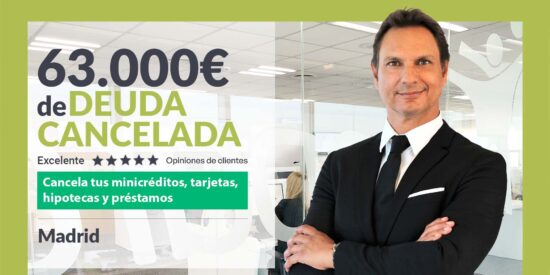 Repara tu Deuda Abogados cancela 63.000&euro; en Madrid con la Ley de Segunda Oportunidad