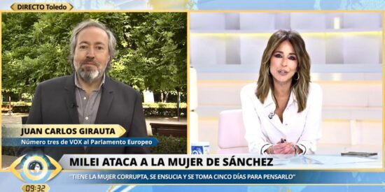 Girauta para los pies a la izquierda que se escandaliza con Milei: &ldquo;Bego&ntilde;a est&aacute; investigada&rdquo;
