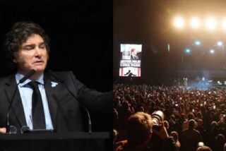 Miles de seguidores de Milei se cachondean coreando contra el inquilino de La Moncloa: "&iexcl;S&aacute;nchez, cobarde, la concha de tu madre!"