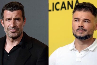 Luis Figo y Gabriel Rufián.