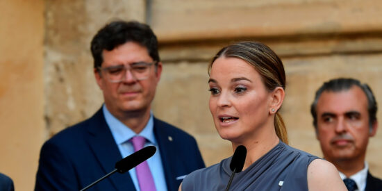 Marga Prohens y algunos miembros de su Govern en Baleares