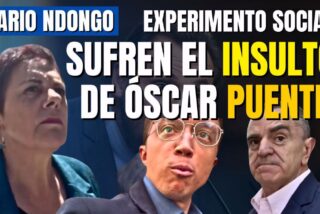 "&iexcl;Saco de mierda!" El colosal experimento de Bertrand Ndongo insultando a varios pol&iacute;ticos como hace &Oacute;scar Puente