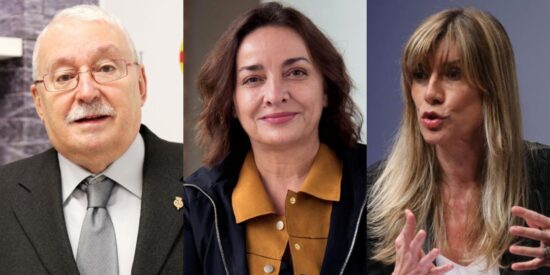 Joaquín Leguina, Pepa Bueno y Begoña Gómez.