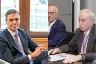 Pedro S&aacute;nchez y Juan Carlos Peinado.